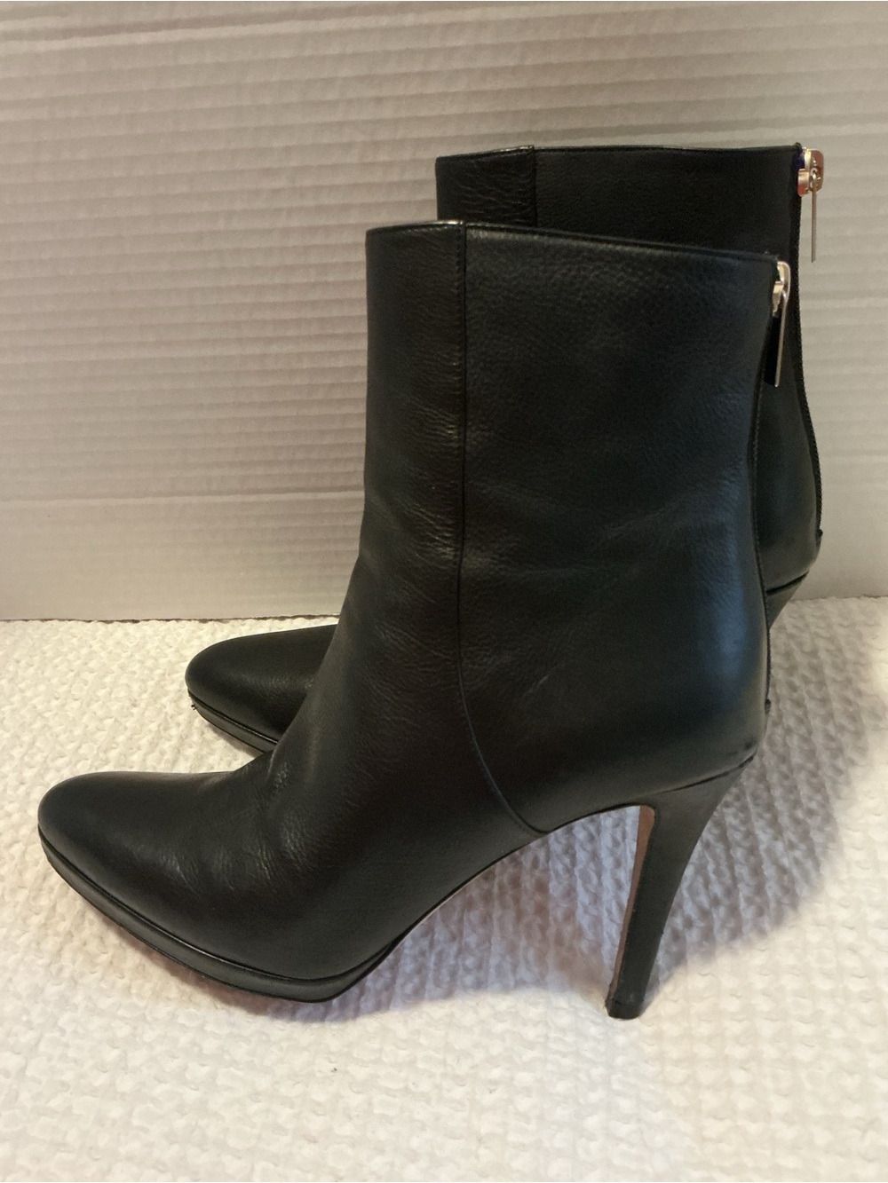 Jimmy Choo Black Soft Leather Pointed-Toe Stiletto Ankle Boots